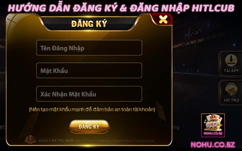 Hướng dẫn đăng ký và đăng nhập tài khoản Hit Club