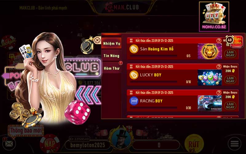 Những chương trình khuyến mãi ManClub dành cho người chơi