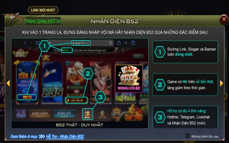 Nohu cập nhật link tải B52 Club mới nhất hiện nay