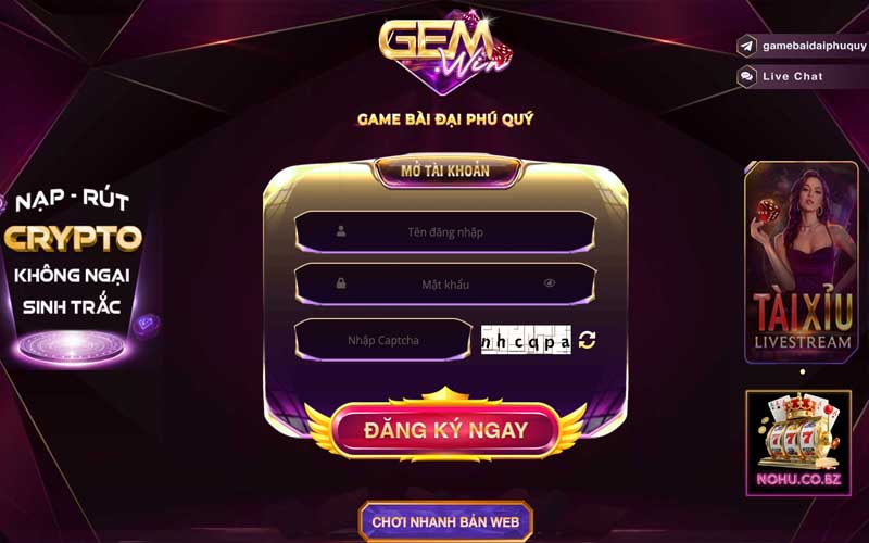 Ưu điểm nổi bật của hệ thống Gemwin game bài đại gia